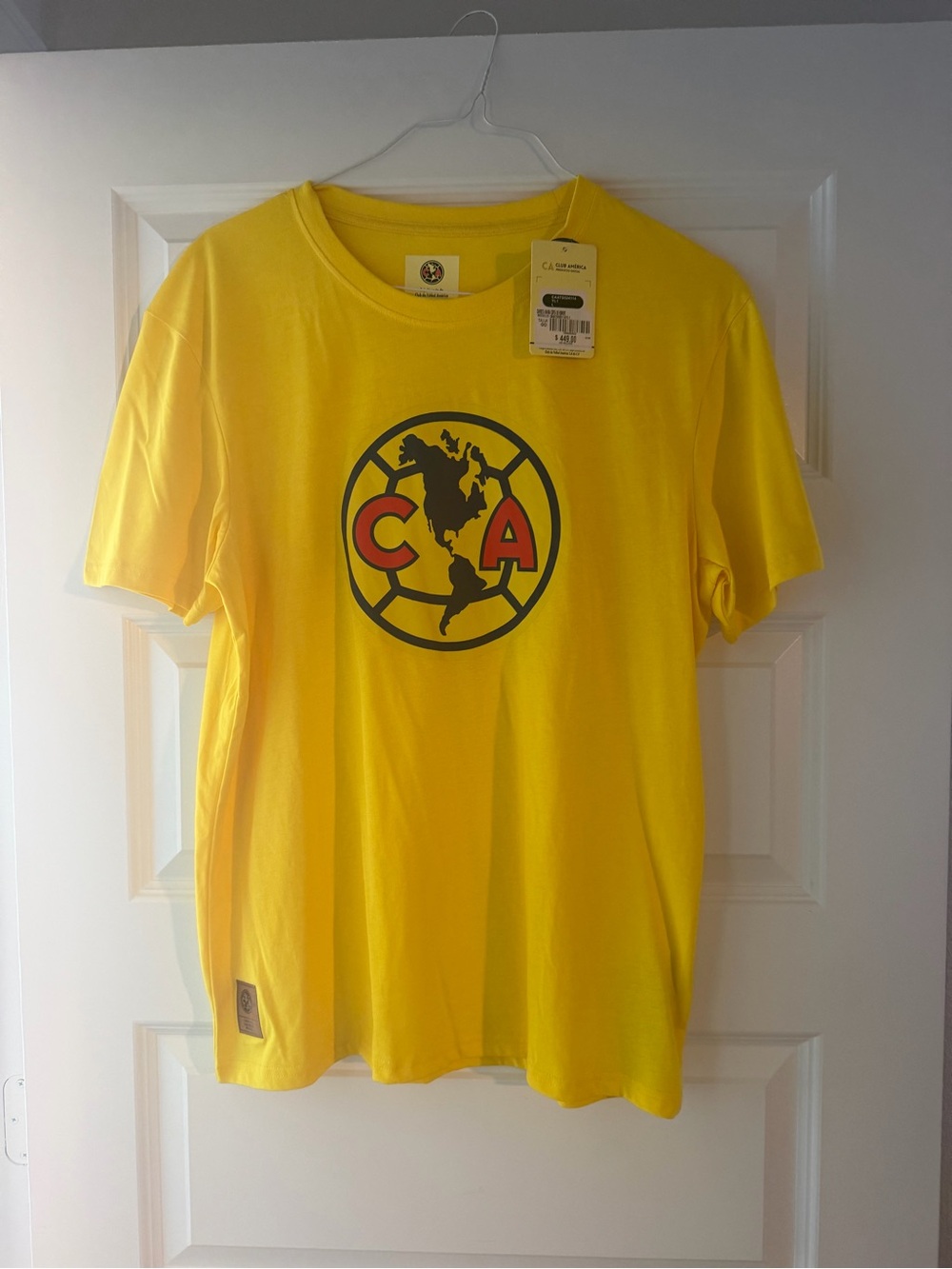 Short Sleeve Logo Tee in Yellow - Men’s Casual Shirt